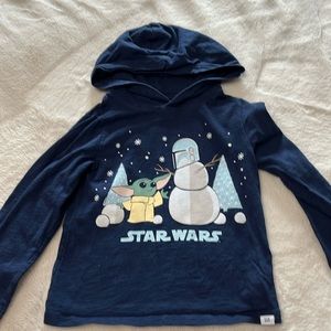 Star Wars x Gap hooded long sleeve pullover, sz 5T EUC